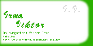 irma viktor business card